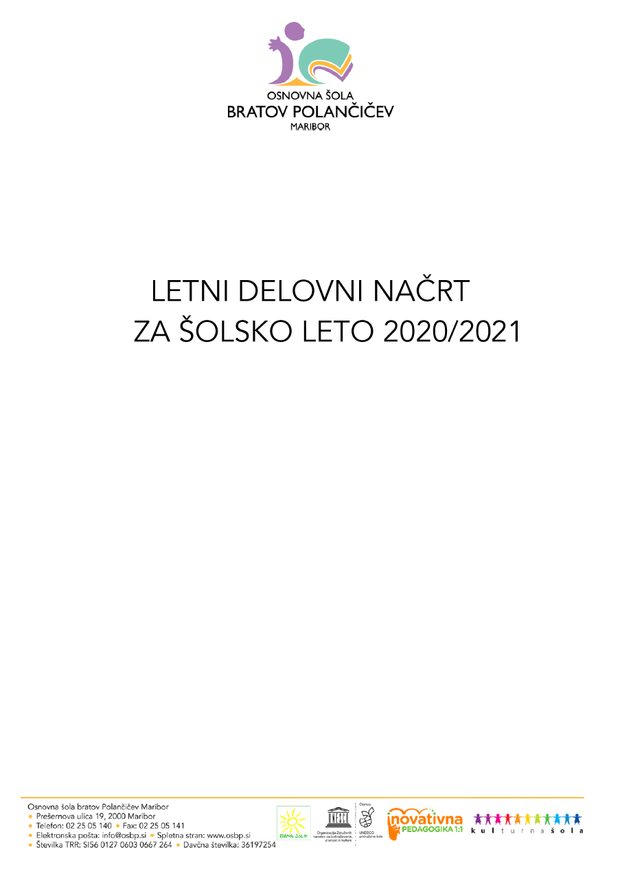 Letni delovni načrt 2020-2021