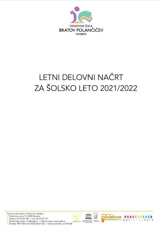 letni delovni načrt 2021 2022