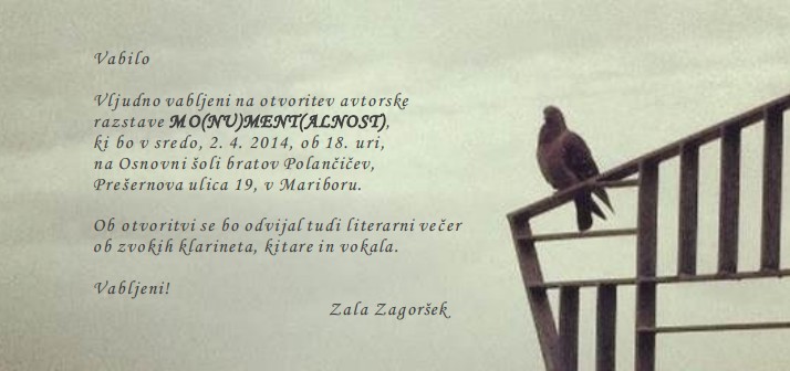 Zala Zagoršek - MO(NU)MENT(ALNOST)